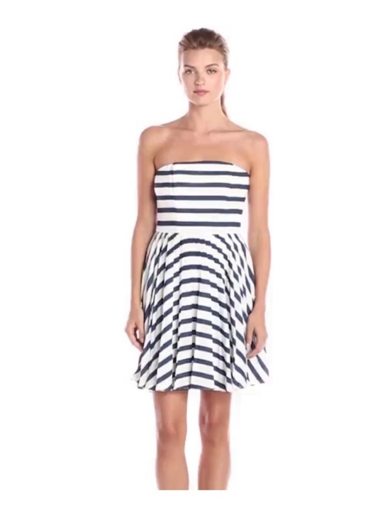 BB Dakota Dresses & Skirts - NWT BB Dakota Strapless Nautical Stripe Fit & Flare Dress Size 2 Summer